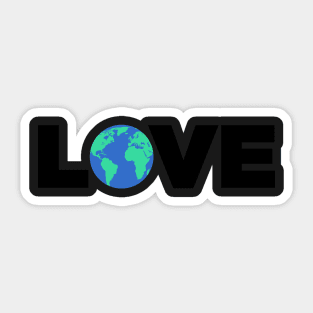 Love The Earth | Climate Change & Global Warming Sticker